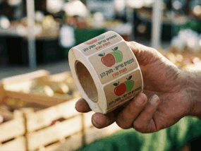 מדבקות לתפוחים